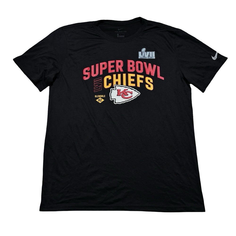 Nike Dri-Fit Men's Kansas City Chiefs Super Bowl 2024 Champions T Shirt Size LG